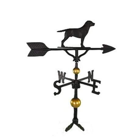 GARDENGEAR 300 Series 32 In Deluxe Black Lab Weathervane GA763480